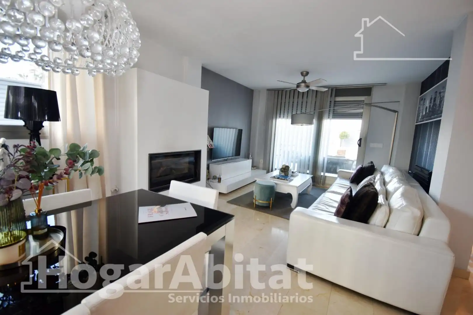 Living room of Detached homes for sale in Burriana / Borriana  with Air Conditioner, Heating and Private garden