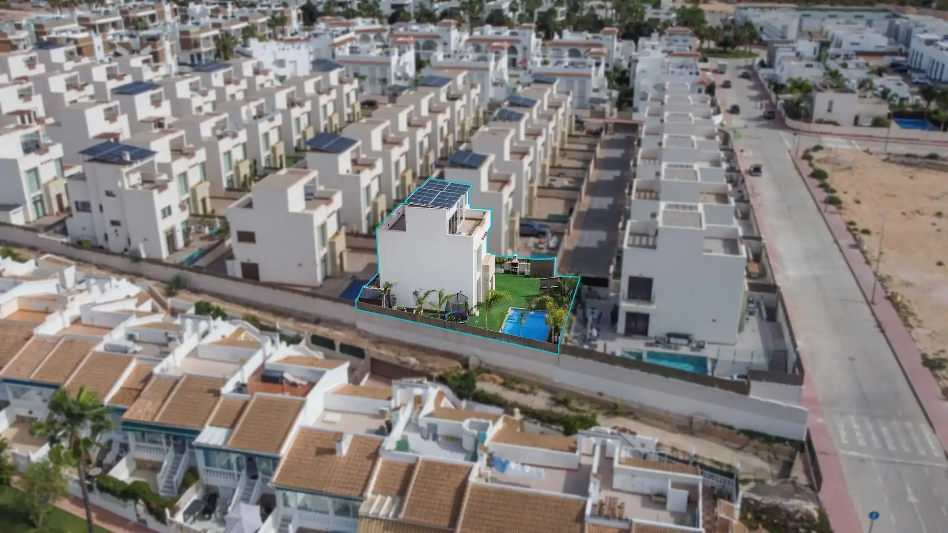 Exterior view of Houses for sale in Rojales  with Air Conditioner, Heating and Private garden