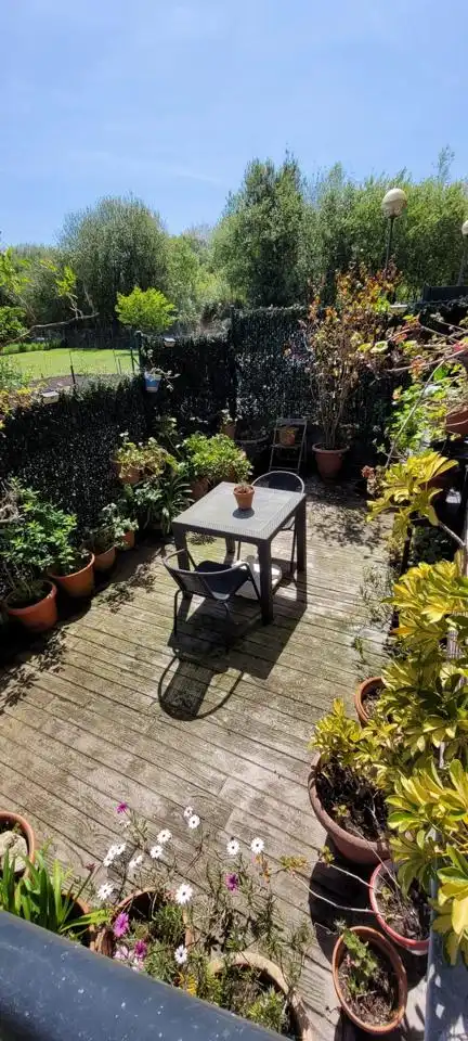 Terrasse von Erdgeschoss zur Miete in Hazas de Cesto mit Heizung und Möbliert