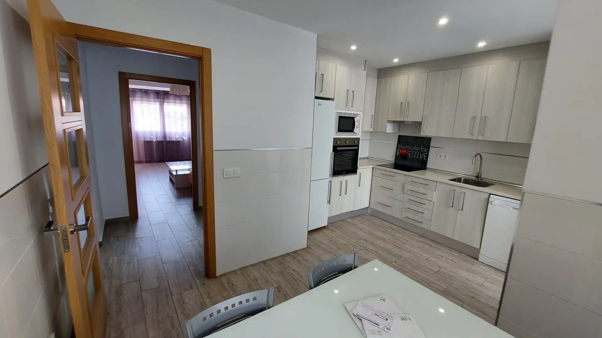 Kitchen of Flat for rent in Plasencia  with Air Conditioner, Heating and Furnished