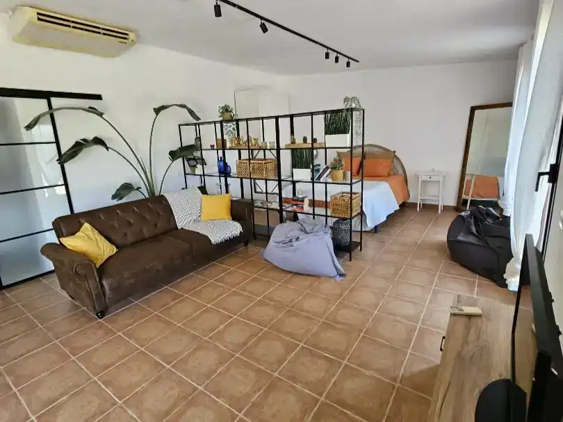 Wohnzimmer von Country house zur Miete in Pájara mit Klimaanlage, Abstellraum und Möbliert