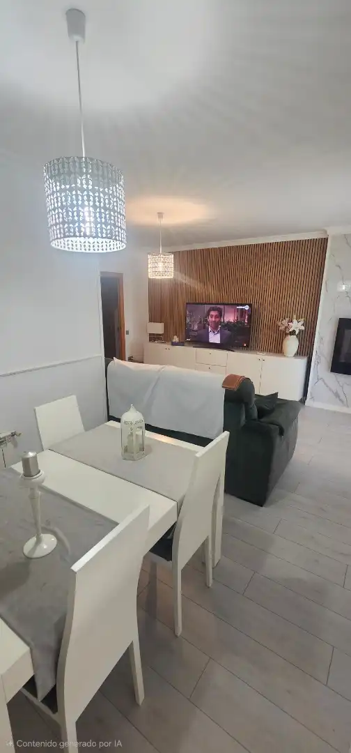 Sala d'estar de Pis en venda en Mataró amb Calefacció, Jardí privat i Parquet