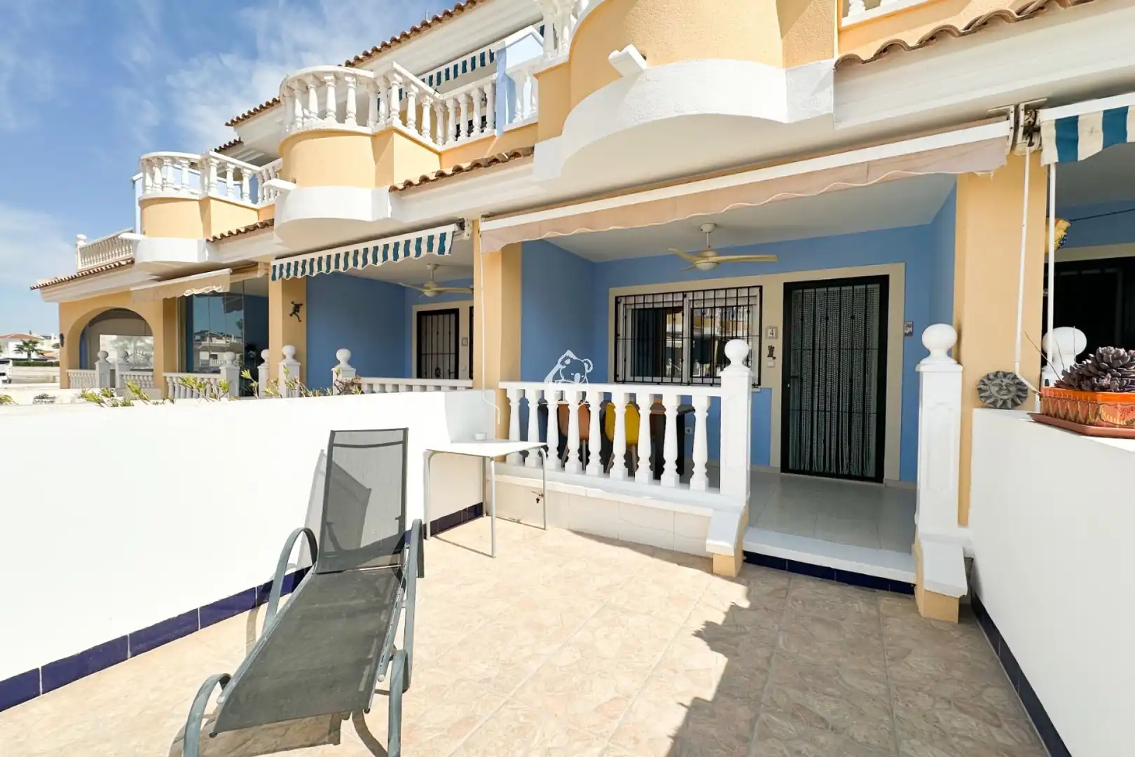Terraza de Apartamento de alquiler en Rojales con Aire acondicionado, Terraza y Piscina