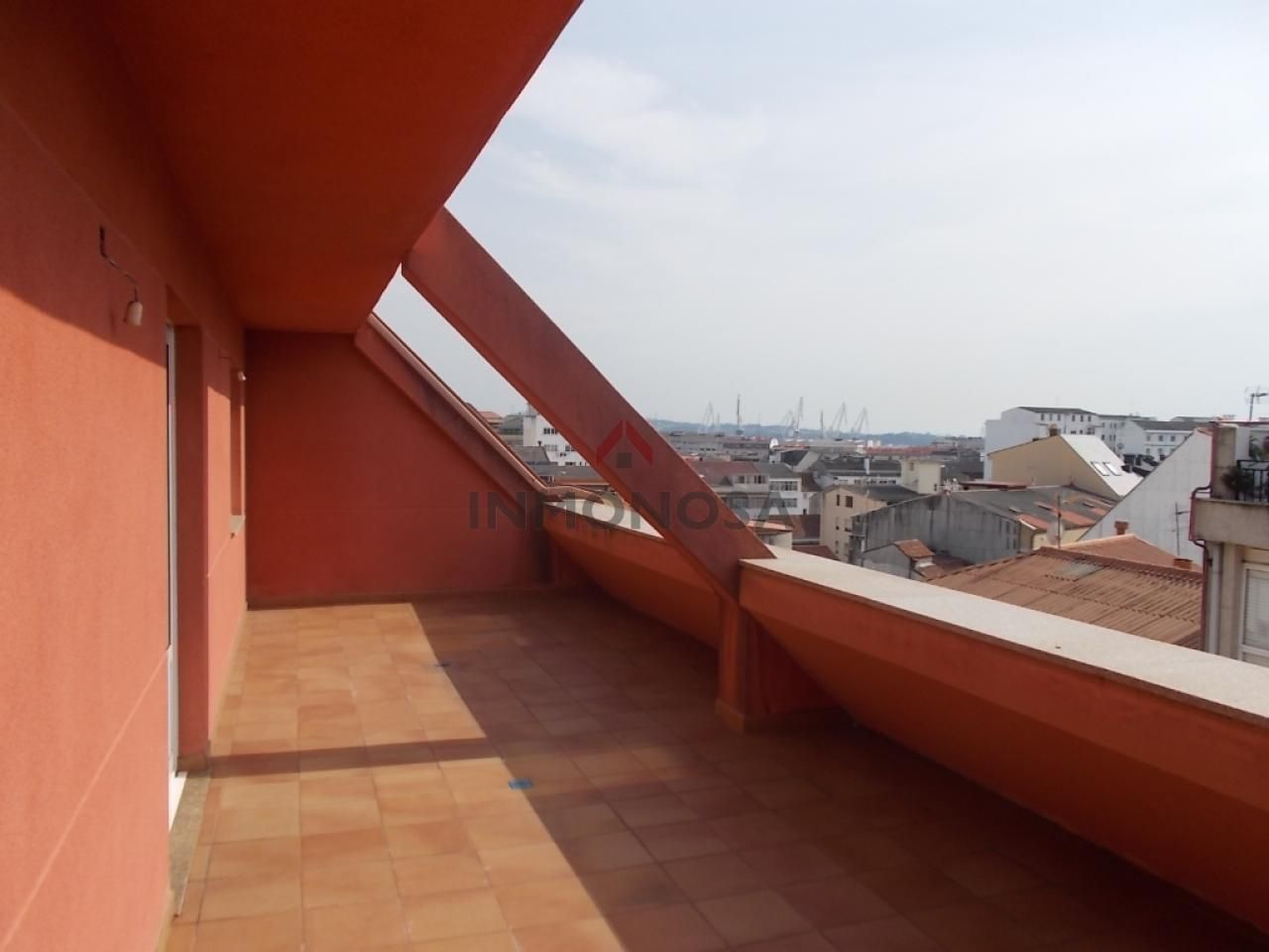 Terrace of Duplex to rent in Ferrol  with Heating, Parquet flooring and Terrace