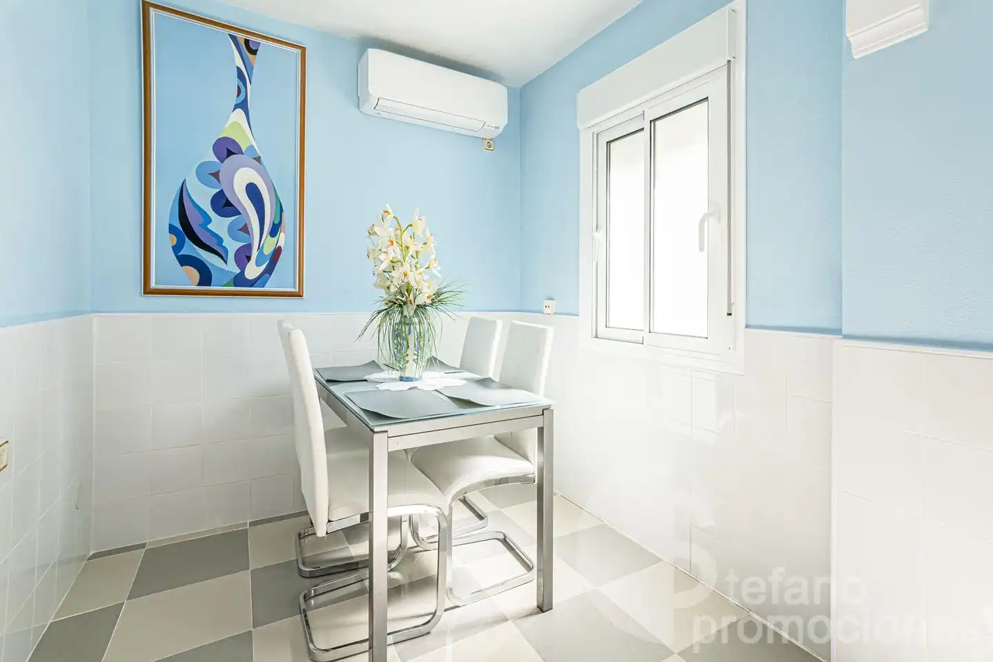Comedor de Piso de alquiler en Málaga con Aire acondicionado, Terraza y Amueblado