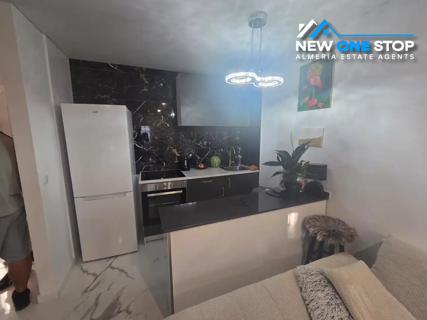 Cuina de Apartament en venda en Mojácar amb Aire condicionat, Calefacció i Jardí privat