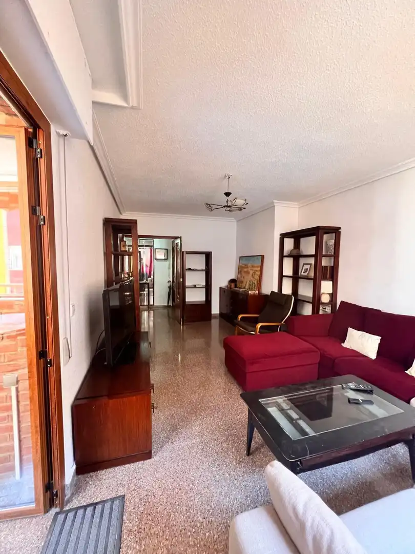 Living room of Flat for sale in Murcia  with Air Conditioner, Furnished and Balcony
