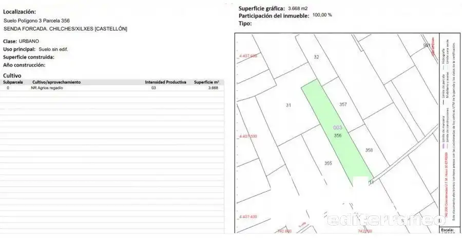 Rural land for sale in Chilches / Xilxes, imagen 11