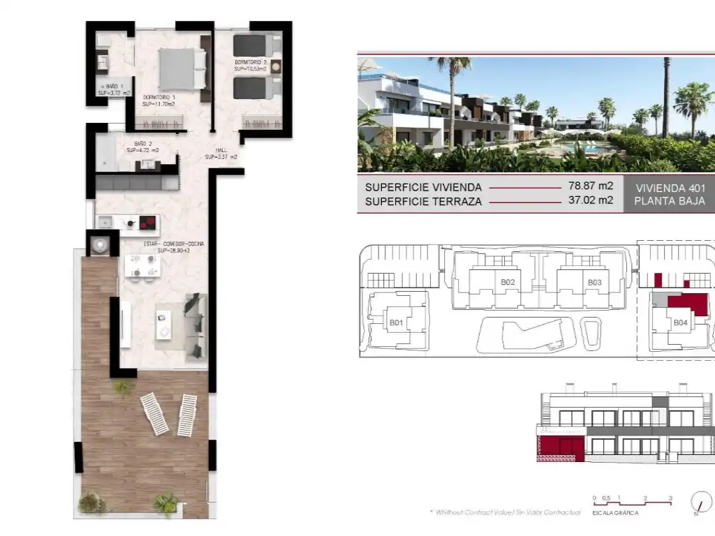 Bungalow con piscina en venta en Ciudad Quesada, imagen 10
