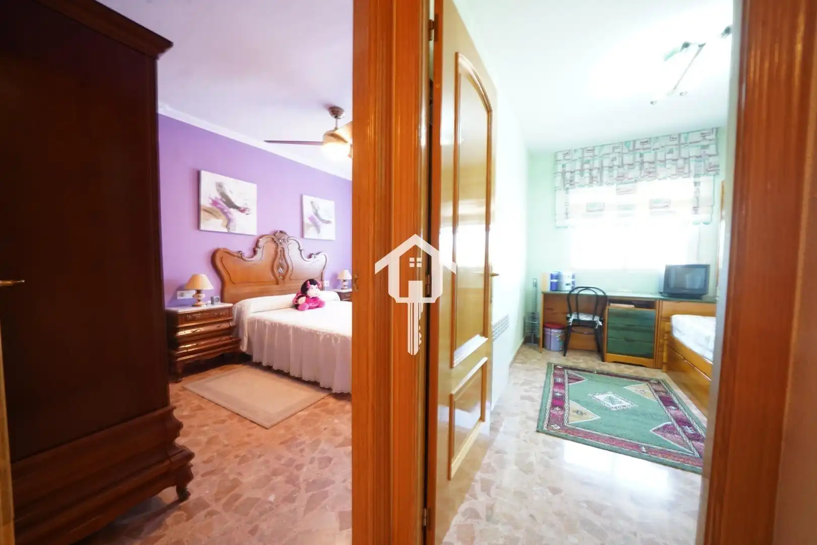Dormitori de Casa adosada en venda en Alicante / Alacant amb Calefacció, Jardí privat i Terrassa