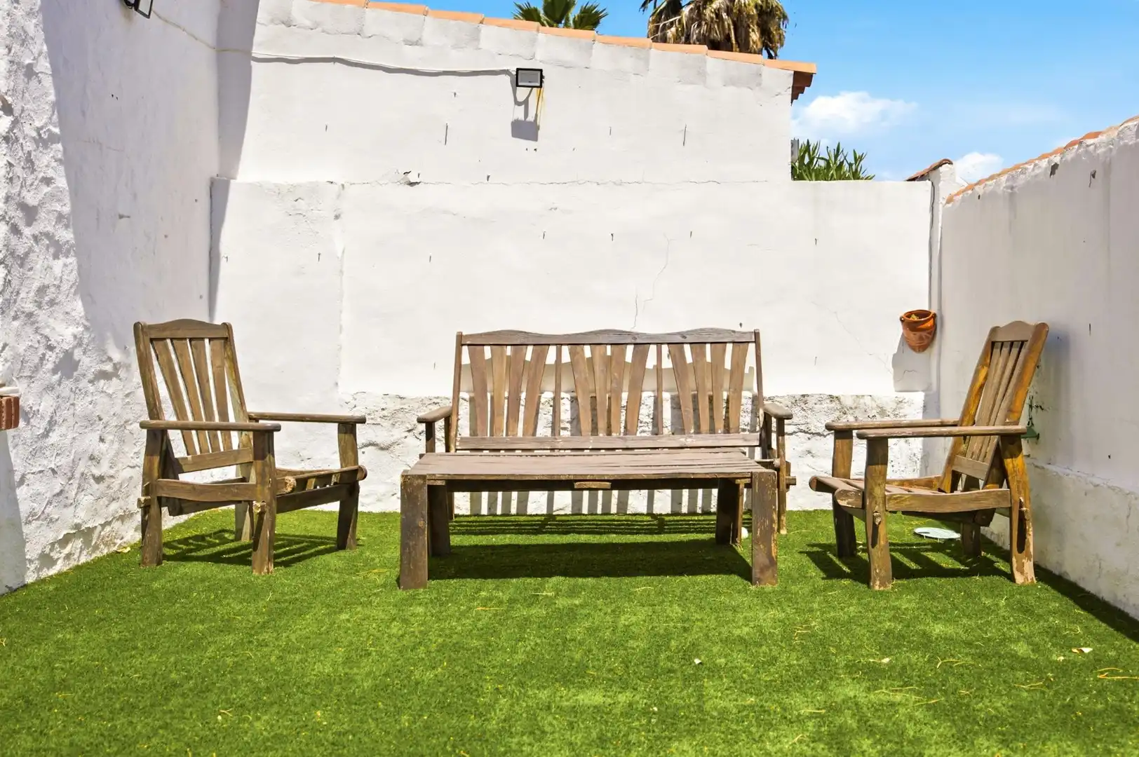 Terraza de Casa o chalet en venta en Chiclana de la Frontera con Aire acondicionado, Calefacción y Jardín privado