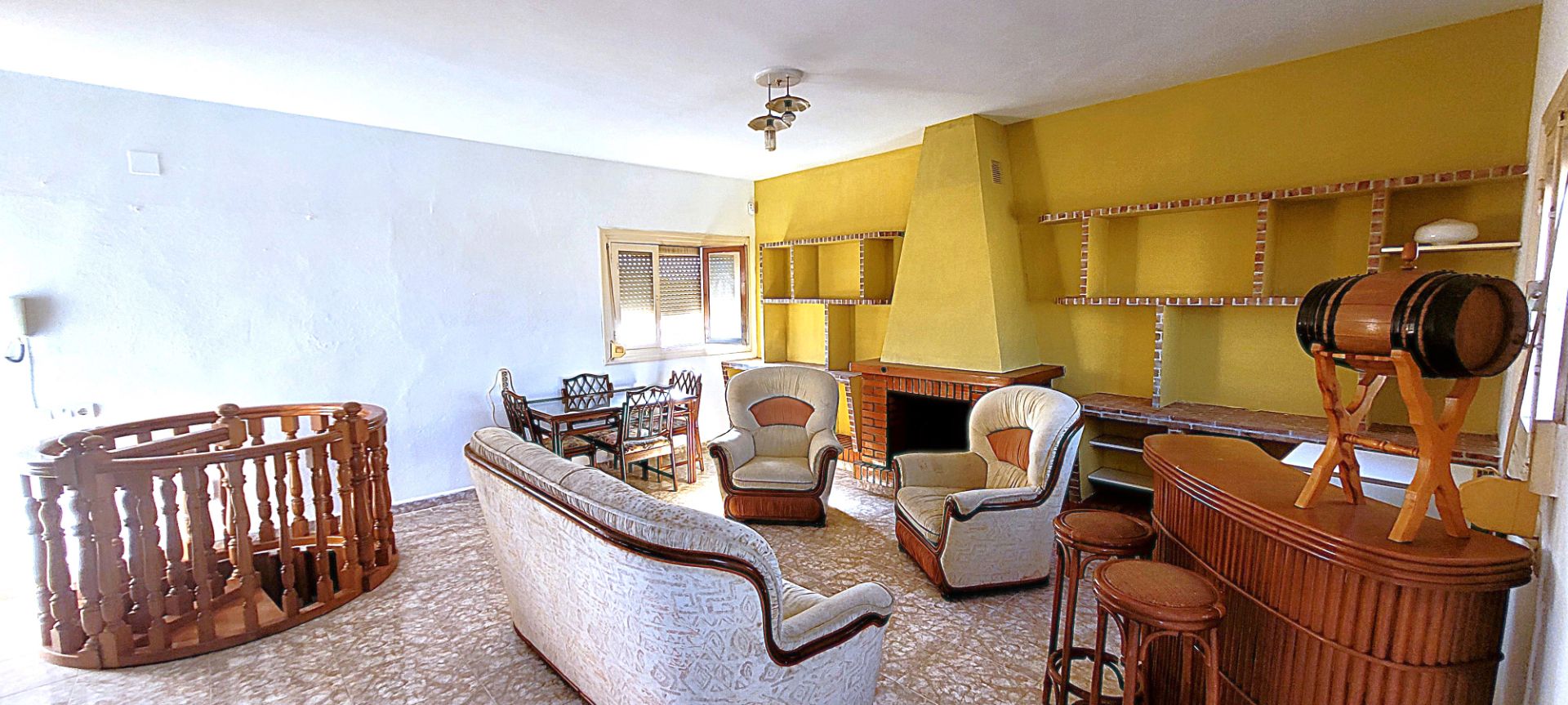 Sala d'estar de Casa adosada en venda en Roquetas de Mar amb Aire condicionat, Calefacció i Terrassa