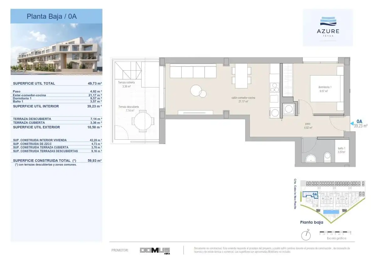 Piso en venta en Jávea / Xàbia con Aire acondicionado, Calefacción y Terraza