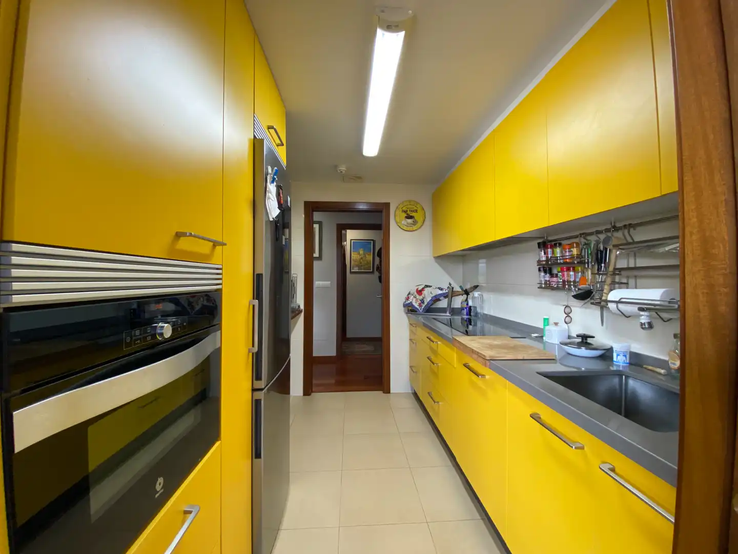 Cocina de Piso de alquiler en Outes con Calefacción, Terraza y Amueblado