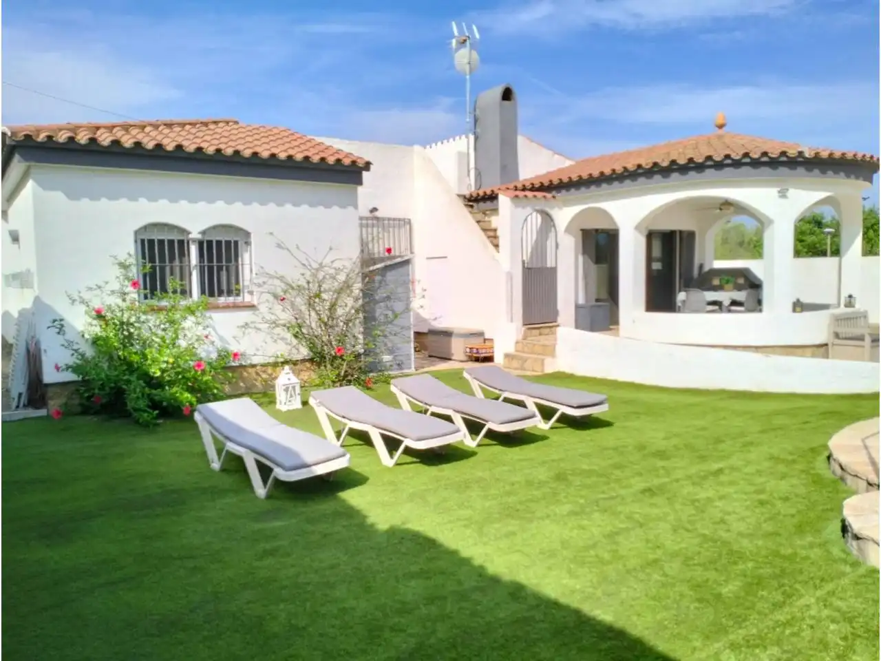 Garten von Haus oder Chalet zum Verkauf in Mont-roig del Camp mit Heizung, Privatgarten und Parkett