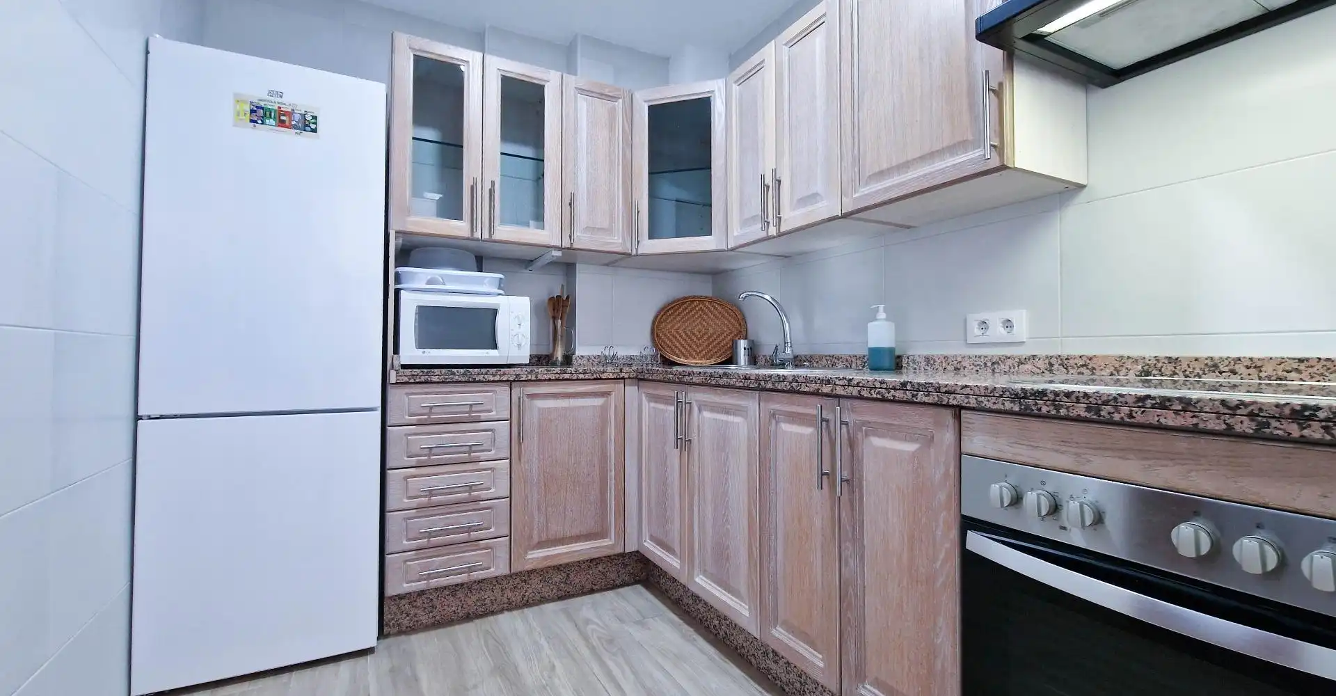 Küche von Wohnung zur Miete in Badajoz mit Möbliert und Balkon