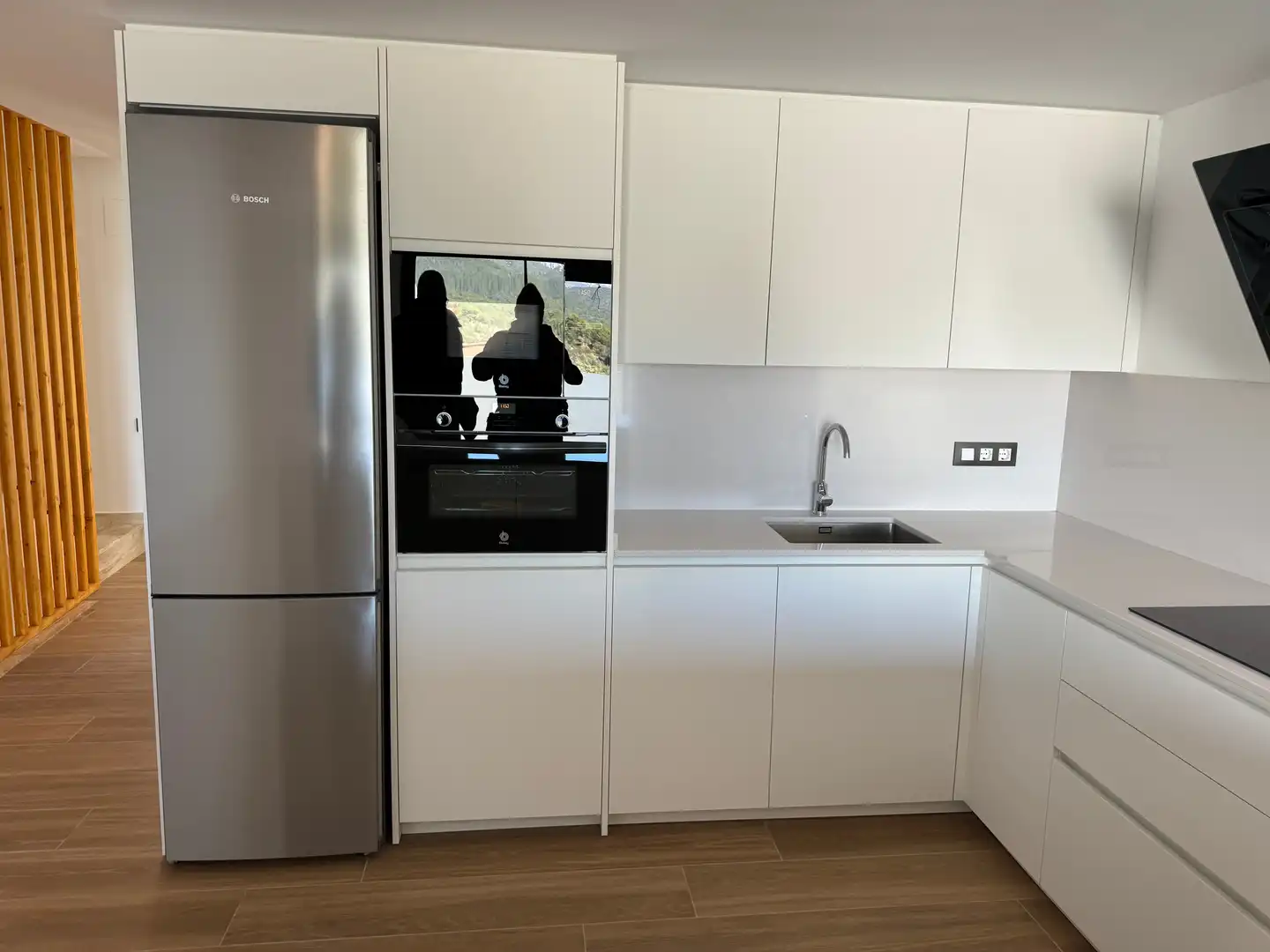 Küche von Einfamilien-Reihenhaus zum Verkauf in Viladecavalls mit Klimaanlage, Heizung und Terrasse