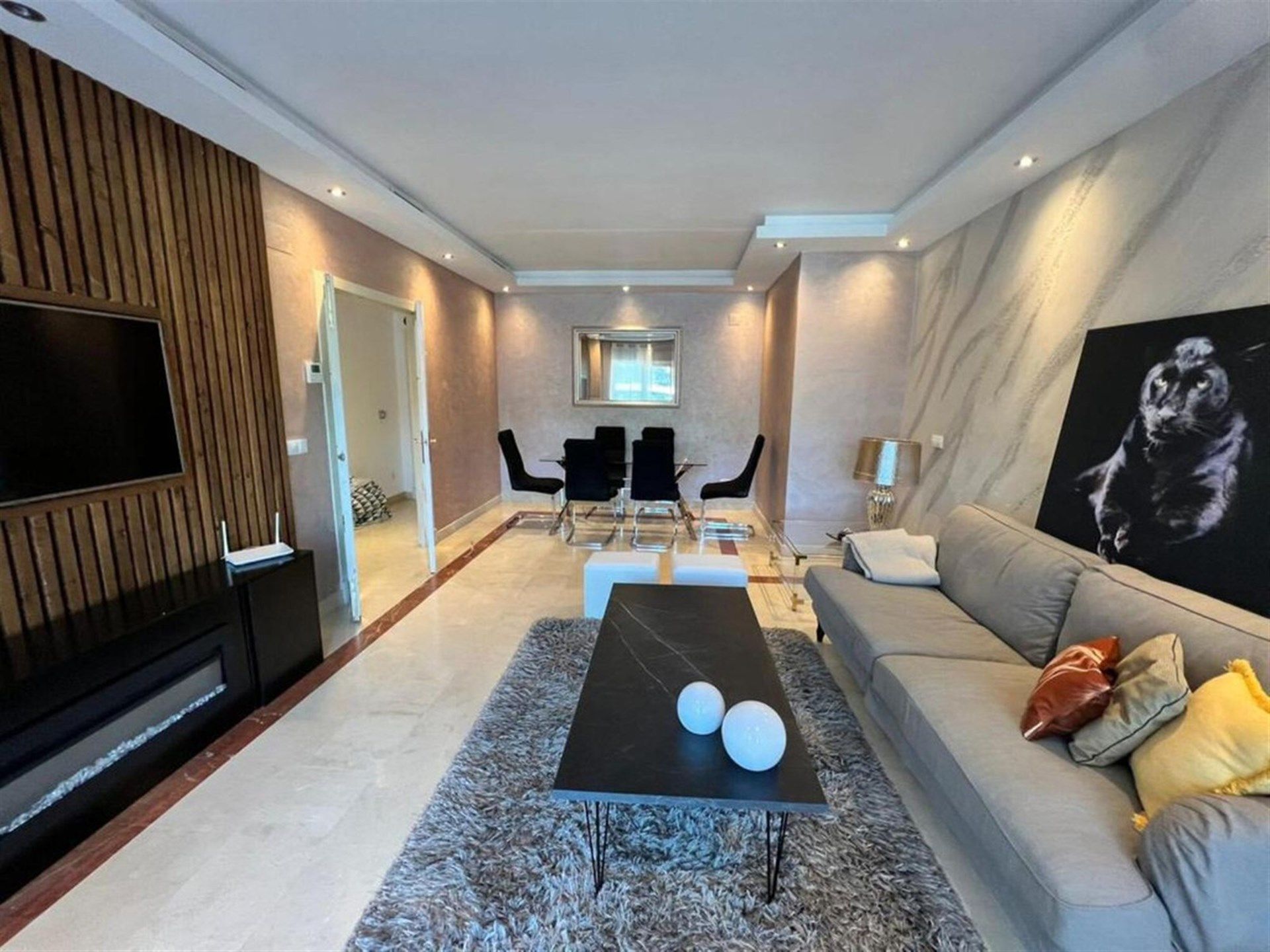 Sala de estar de Apartamento en venta en Marbella con Aire acondicionado y Terraza