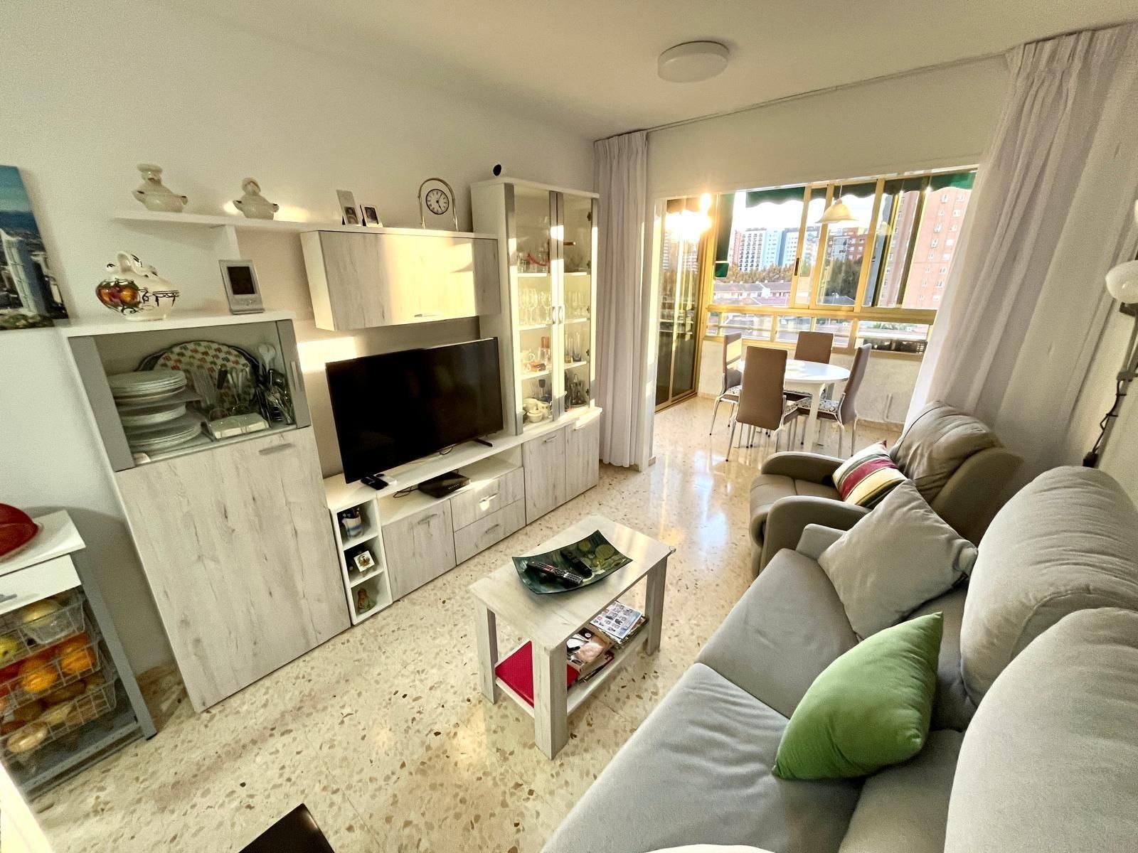Living room of Apartment for sale in Benidorm  with Air Conditioner, Private garden and Terrace