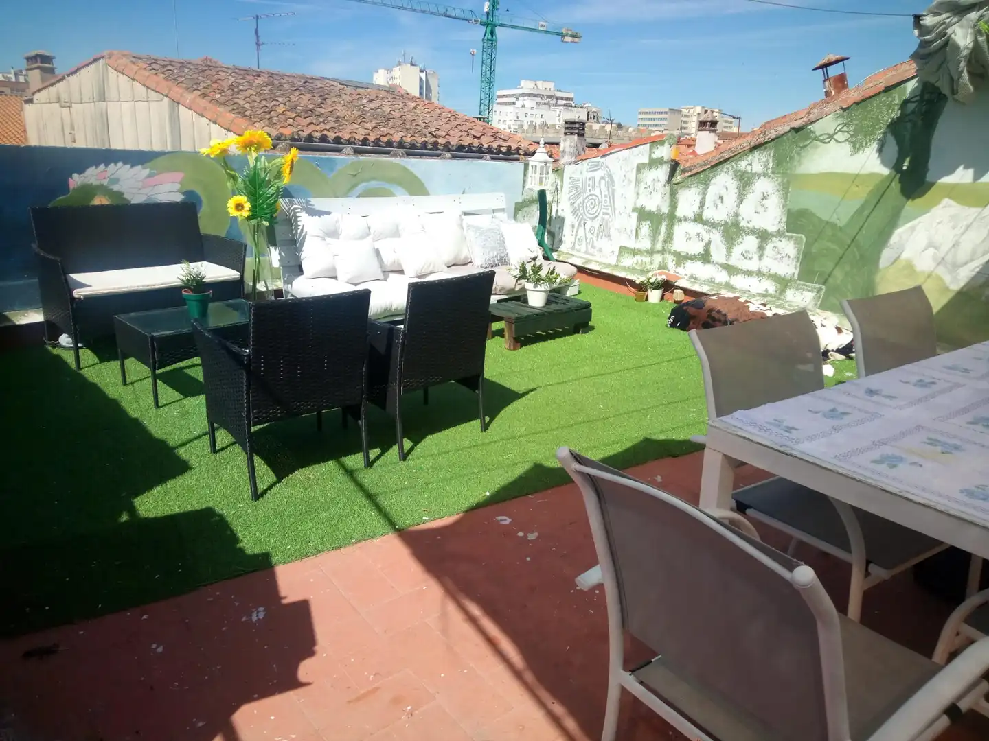 Terraza de Apartamento de alquiler en Cáceres con Terraza, Amueblado y Horno