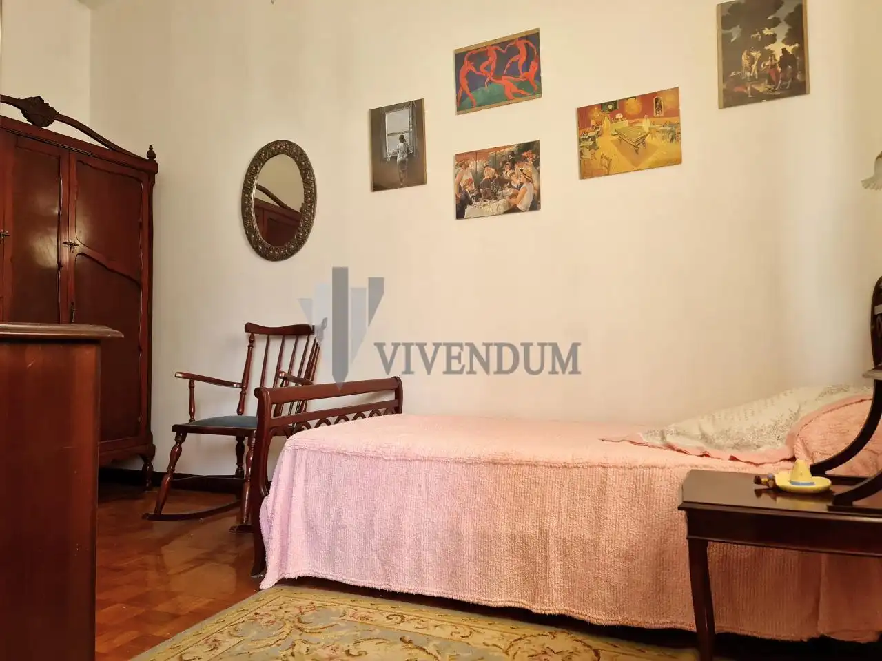 Bedroom of Flat for sale in Vigo   with Heating, Parquet flooring and Terrace
