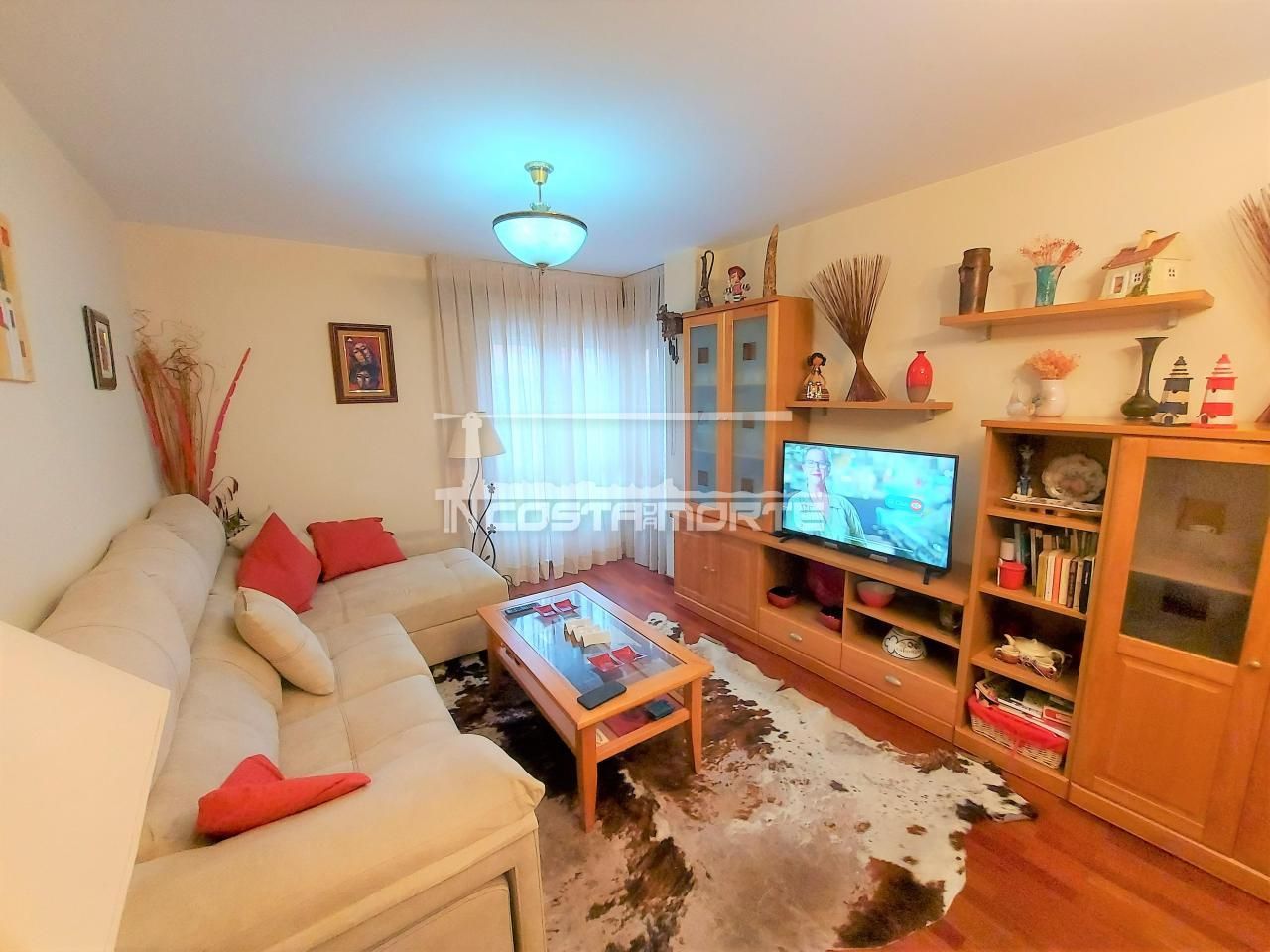 Living room of Flat for sale in Carnota  with Heating, Parquet flooring and Storage room