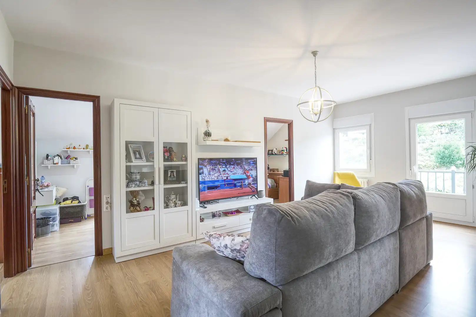 Sala de estar de Casa o chalet en venta en Lousame con Aire acondicionado, Calefacción y Jardín privado