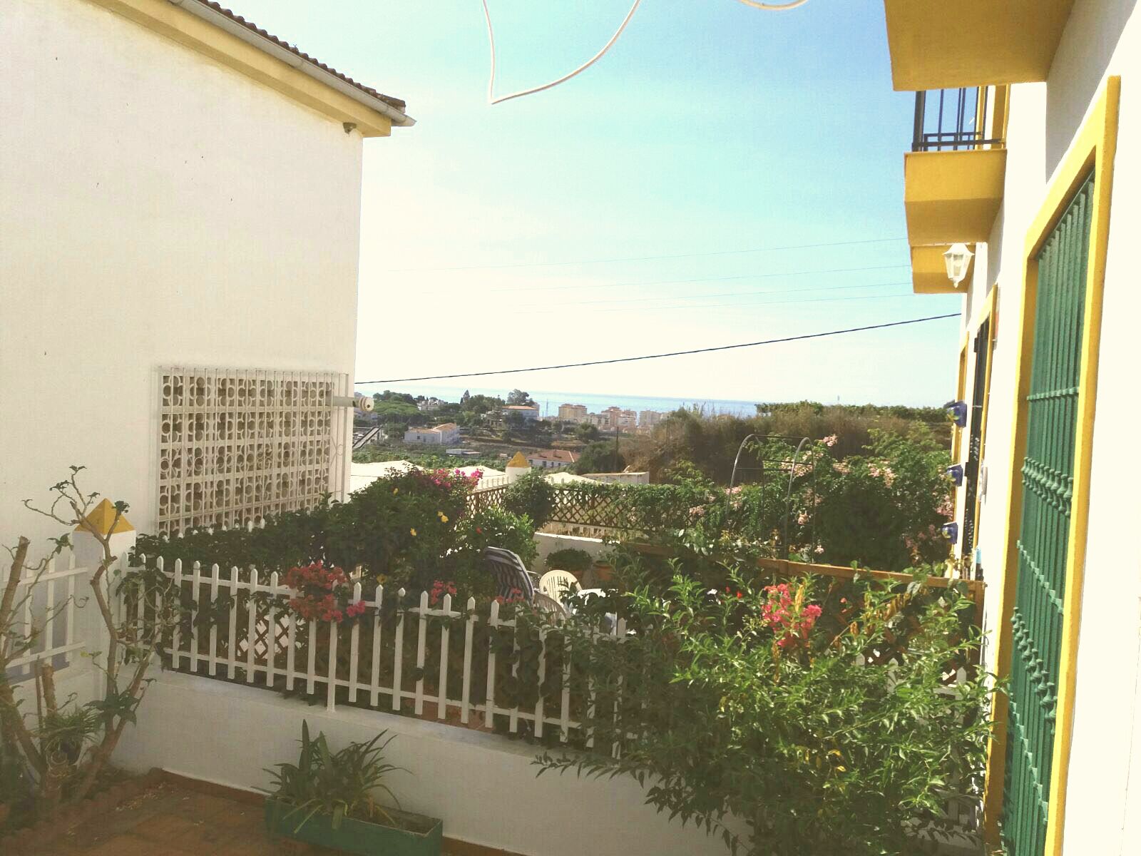 Garden of Flat to rent in Algarrobo  with Air Conditioner, Heating and Private garden