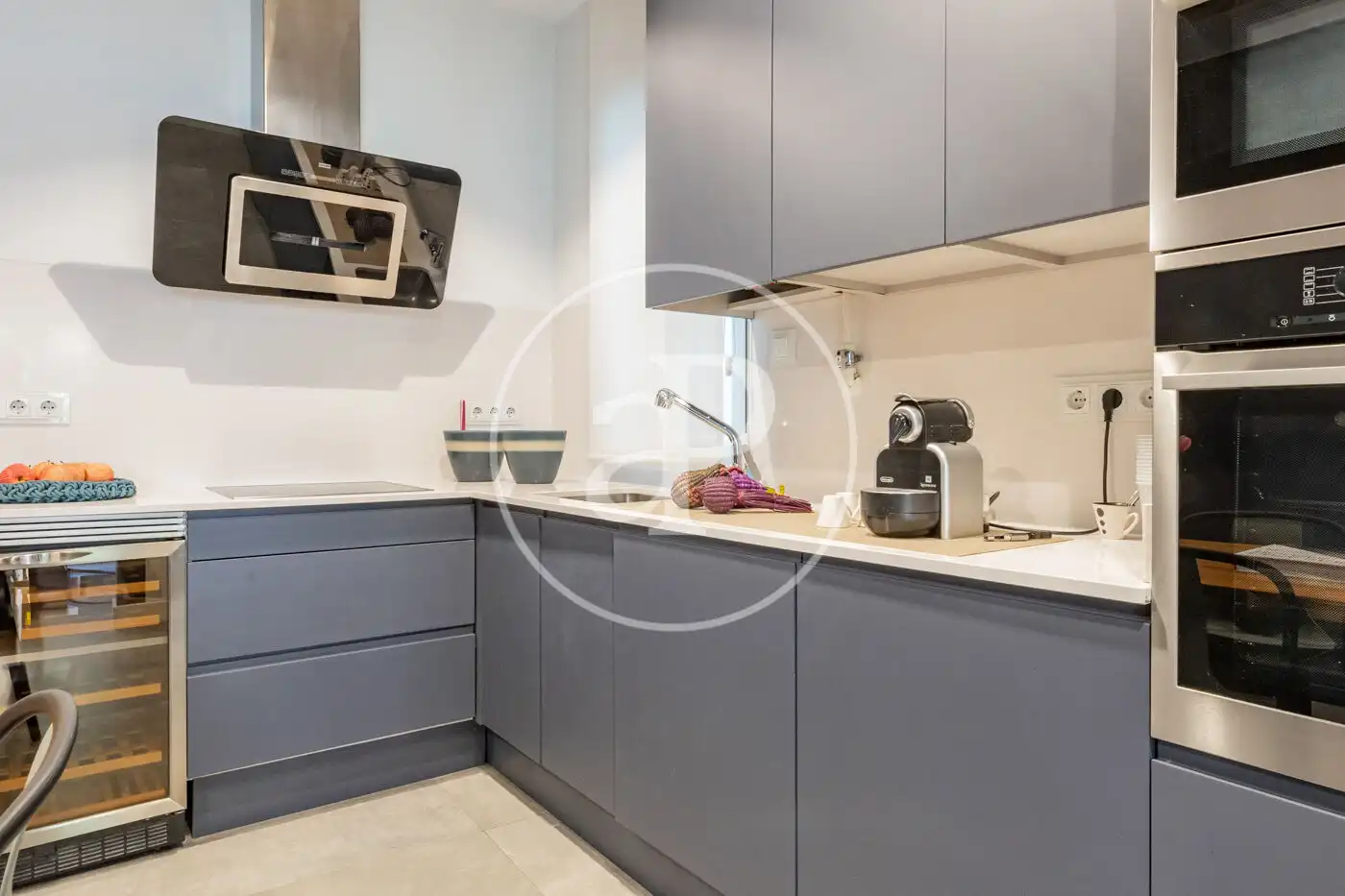 Kitchen of Flat for sale in Madrid  with Air Conditioner, Heating and Balcony