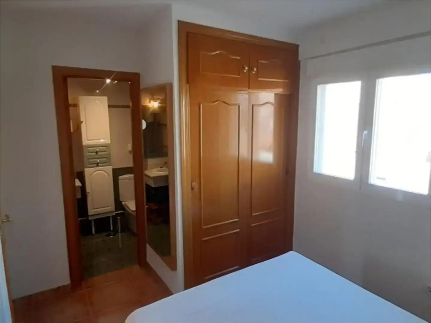 Bedroom of Flat for sale in  Madrid Capital  with Air Conditioner and Balcony