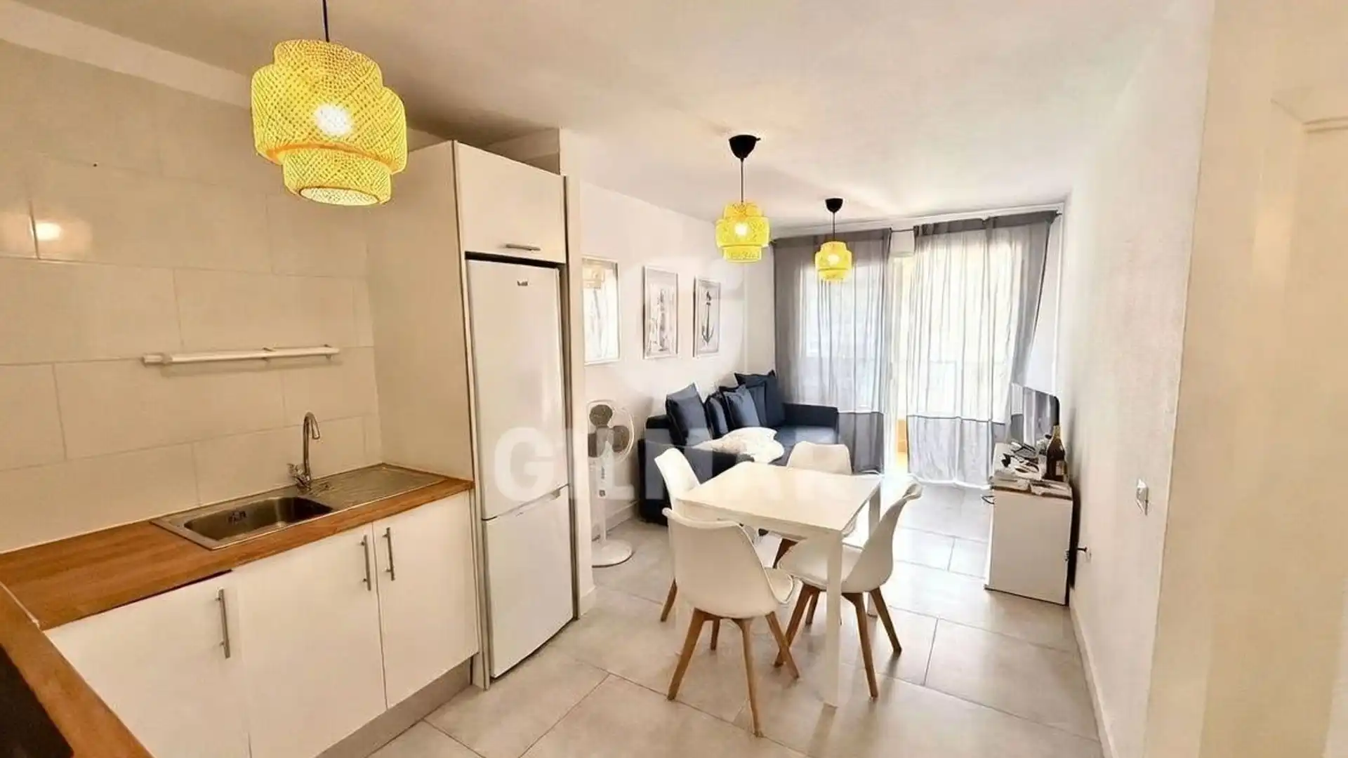 Sala de estar de Apartamento en venta en Santiago del Teide con Amueblado