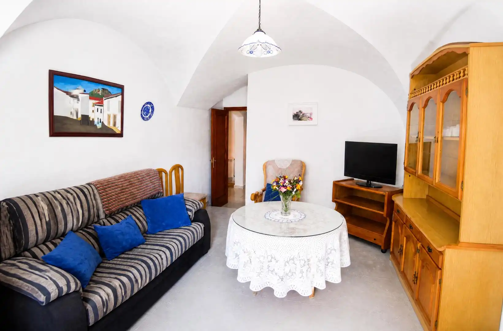 Living room of Houses for sale in Montánchez  with Heating, Terrace and Balcony