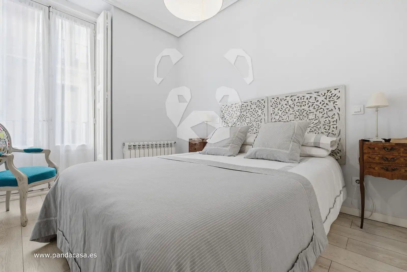 Schlafzimmer von Wohnung zum Verkauf in Madrid mit Klimaanlage, Heizung und Parkett