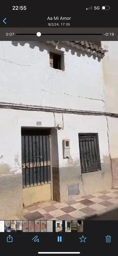 Vista exterior de Casa adosada en venda en Huéscar