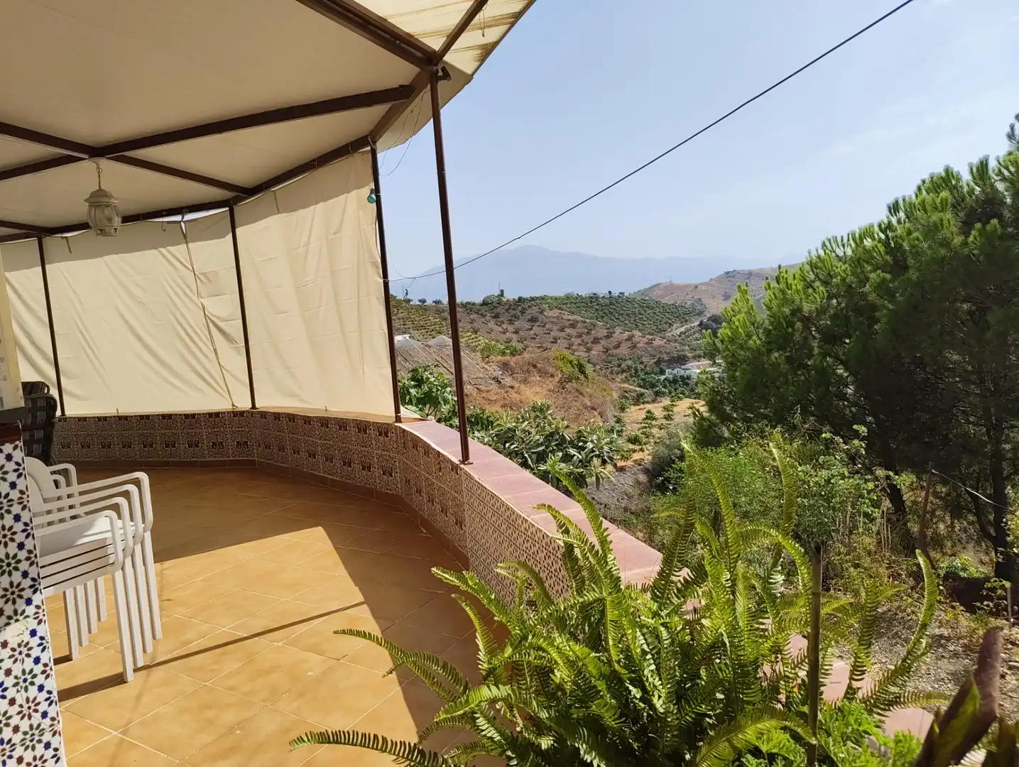 Terrace of Country homes for sale in Almáchar  with Air Conditioner, Heating and Private garden