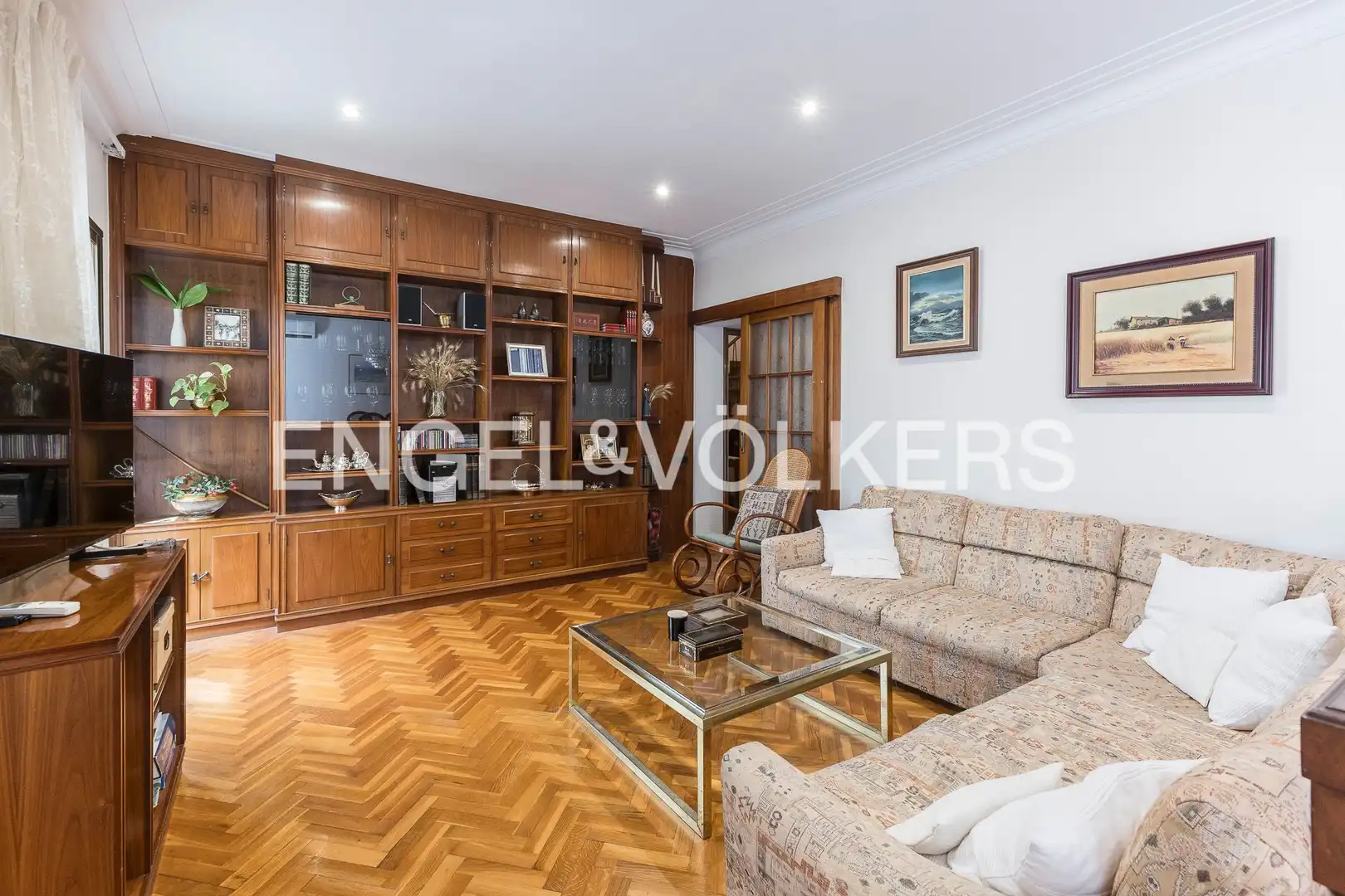 Sala d'estar de Casa o xalet en venda en Barcelona amb Aire condicionat, Calefacció i Terrassa