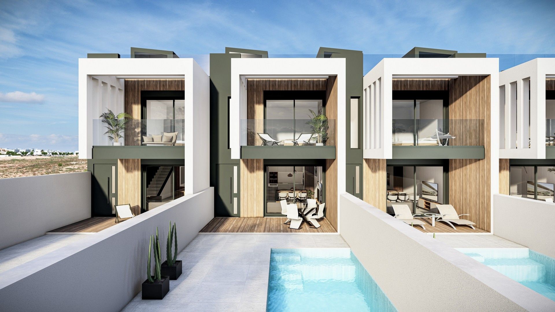 Exterior view of House or chalet for sale in Pilar de la Horadada  with Air Conditioner, Heating and Private garden