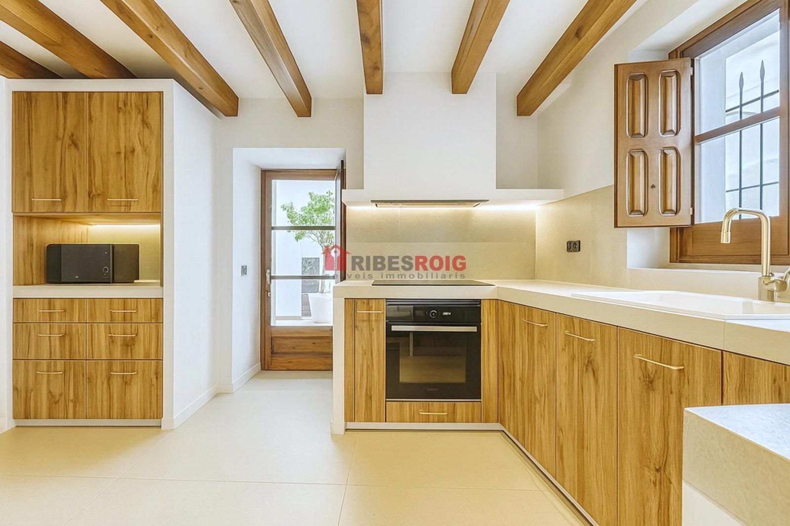 Kitchen of Single-family semi-detached for sale in Sant Pere de Ribes  with Air Conditioner, Heating and Terrace