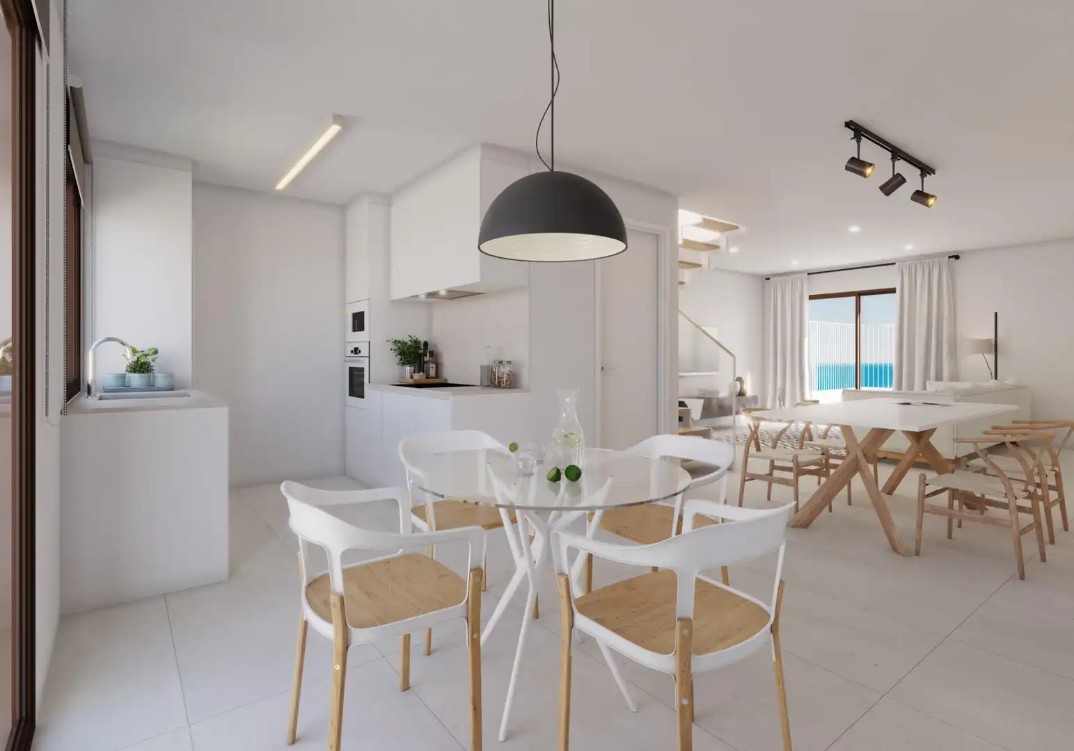 Comedor de Casa adosada en venta en Vinaròs con Aire acondicionado, Calefacción y Jardín privado
