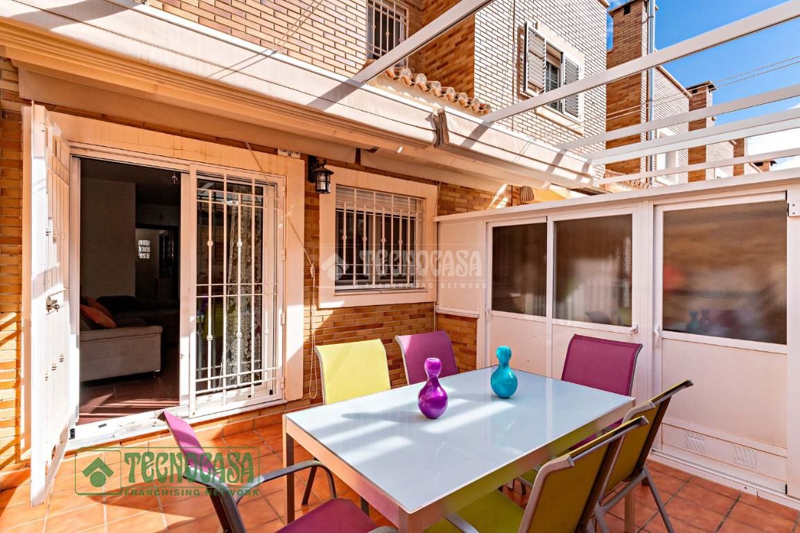 Terrace of Single-family semi-detached for sale in Roquetas de Mar  with Air Conditioner