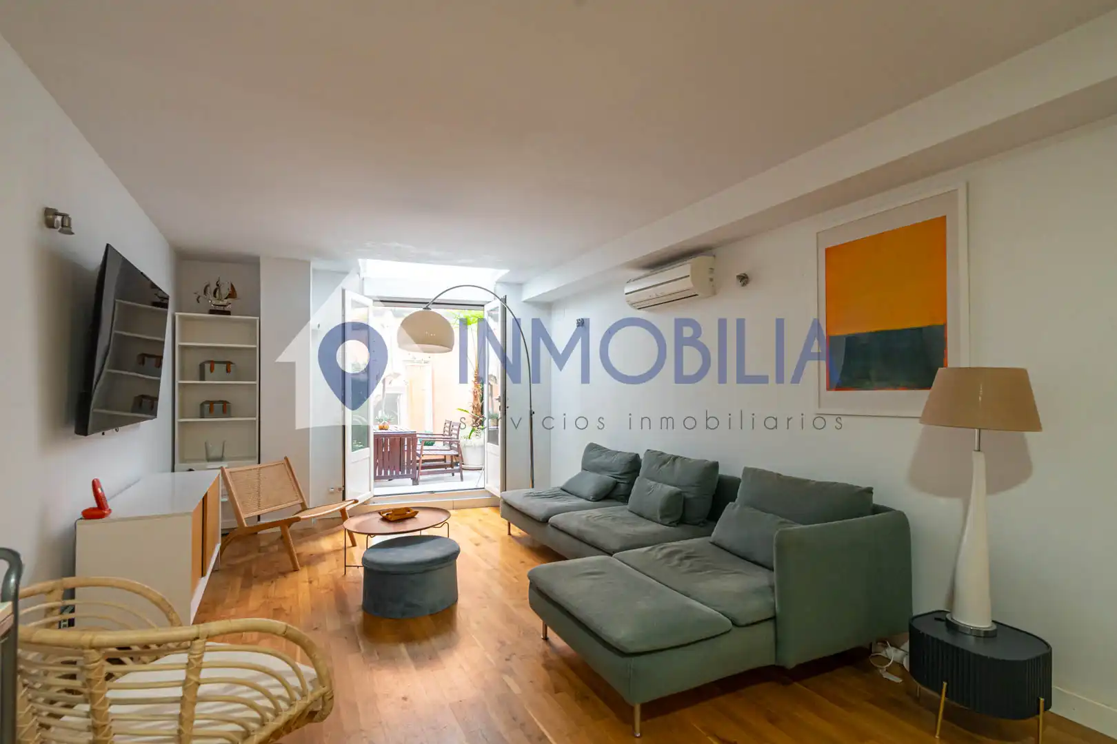 Wohnzimmer von Maisonette zum Verkauf in Madrid mit Klimaanlage, Heizung und Terrasse