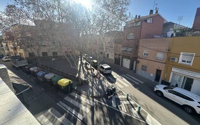 Exterior view of Single-family semi-detached for sale in Sabadell  with Heating, Terrace and Furnished