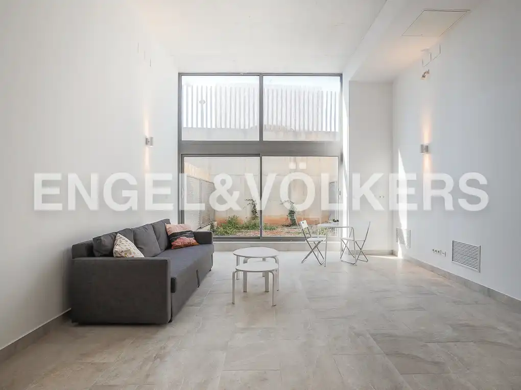 Wohnzimmer von Loft zur Miete in Valencia mit Klimaanlage, Heizung und Privatgarten