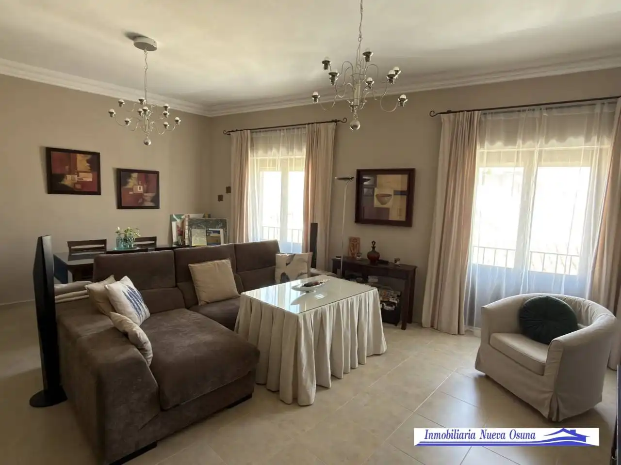 Wohnzimmer von Wohnung zum Verkauf in Osuna mit Klimaanlage und Terrasse