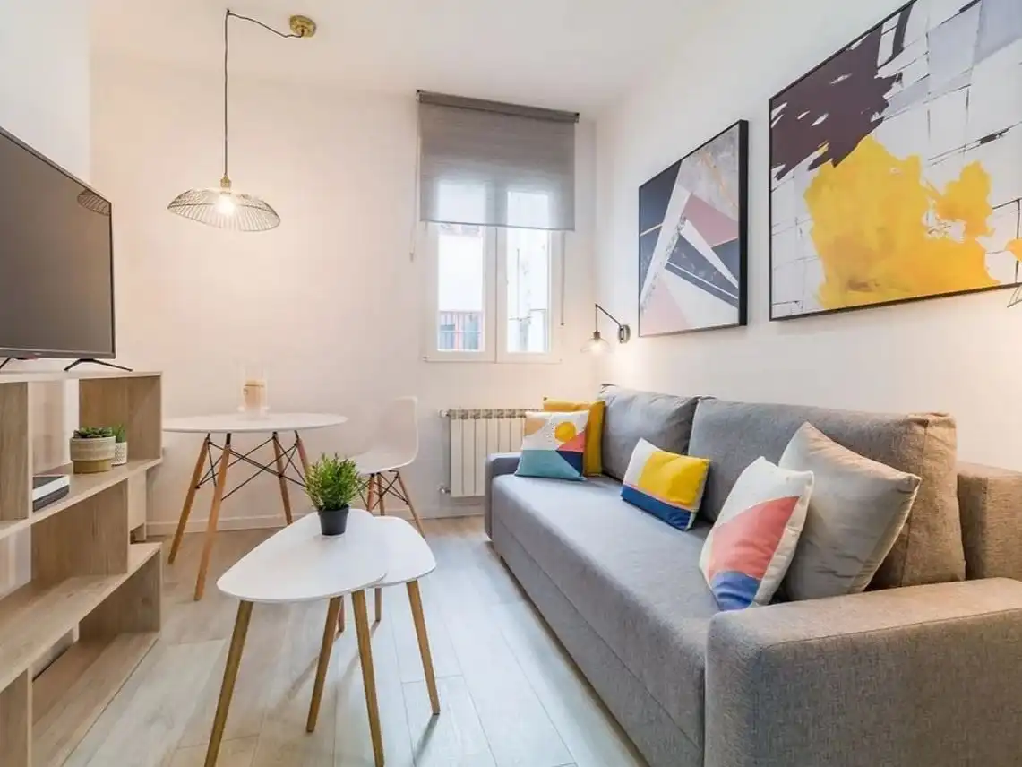 Sala d'estar de Apartament per a compartir en Zamora Capital  amb Aire condicionat i Moblat