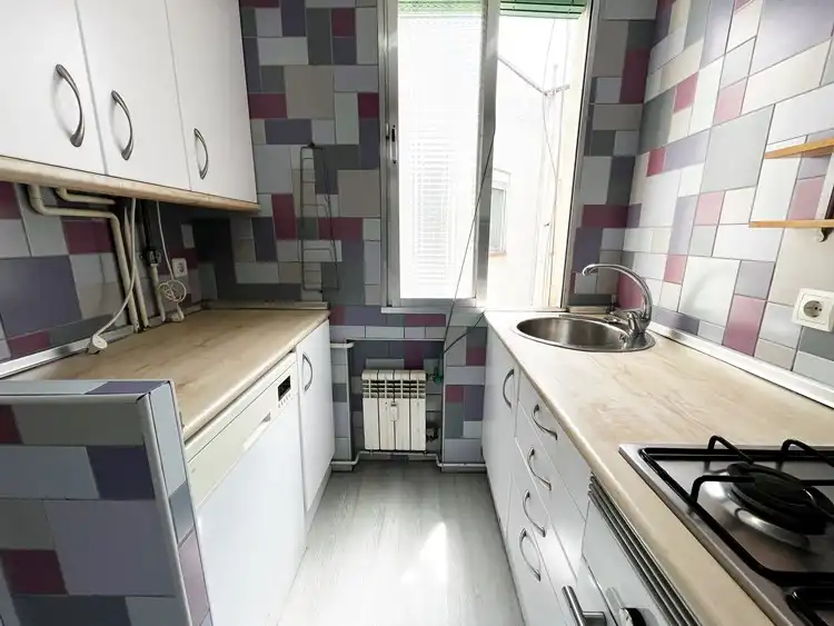 Cocina de Ático de alquiler en Madrid con Aire acondicionado, Calefacción y Parquet