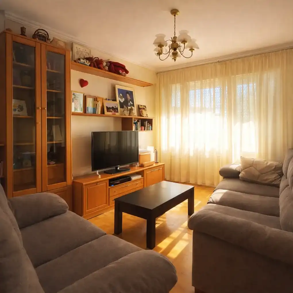 Sala de estar de Piso en venta en Burlada / Burlata con Calefacción
