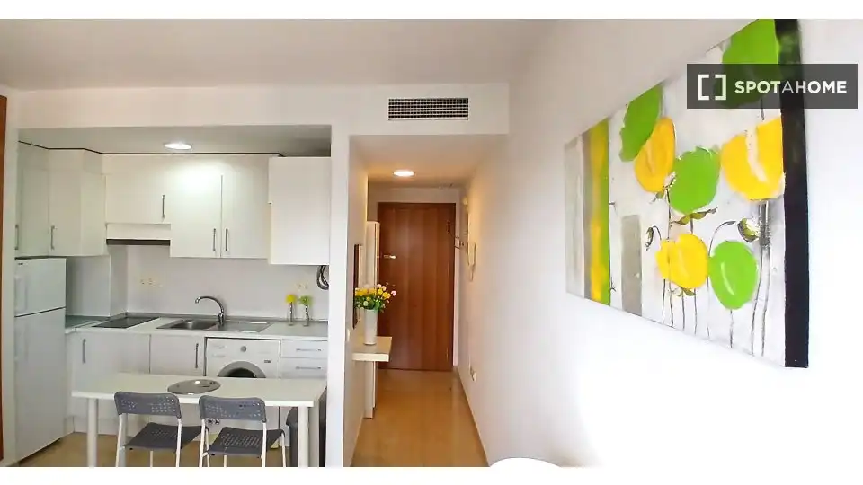 Kitchen of Study for share in Murcia  with Air Conditioner, Terrace and Furnished