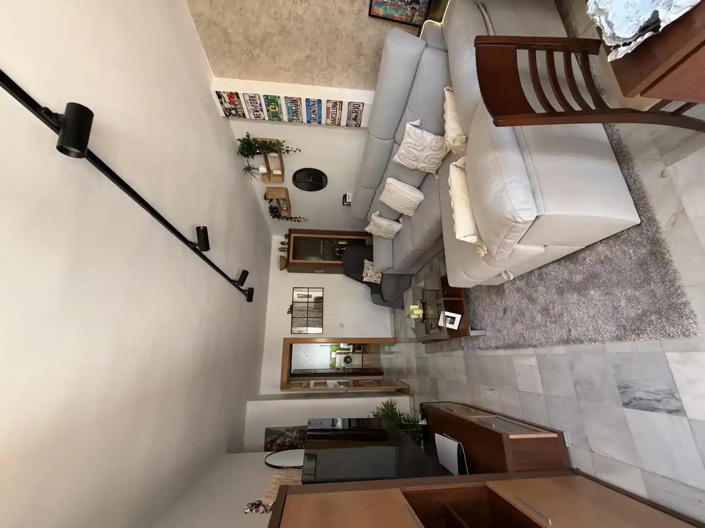 Sala de estar de Casa o chalet para compartir en Málaga con Aire acondicionado, Jardín privado y Piscina