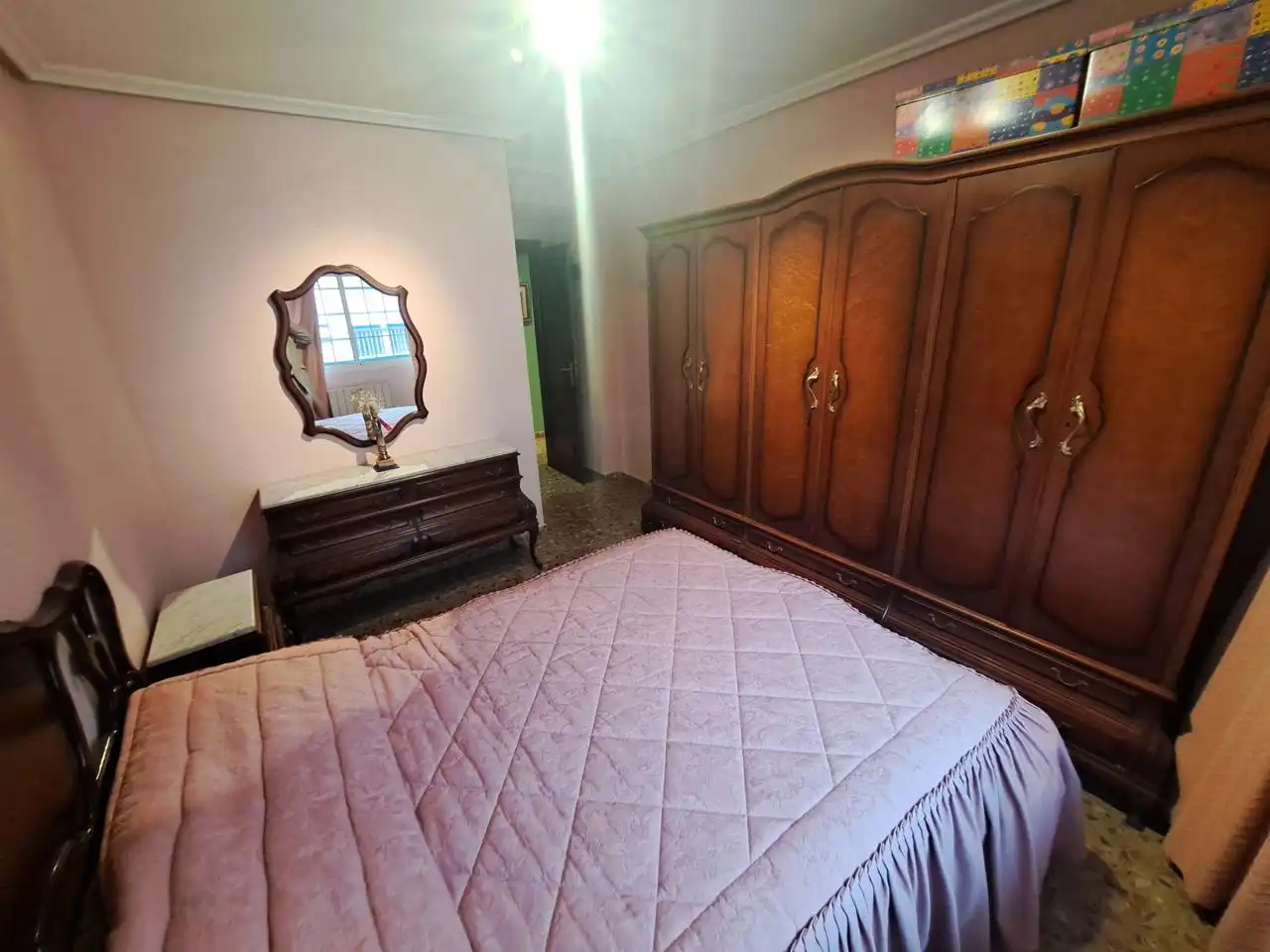 Bedroom of Flat for sale in Zaragoza  with Heating, Terrace and Storage room